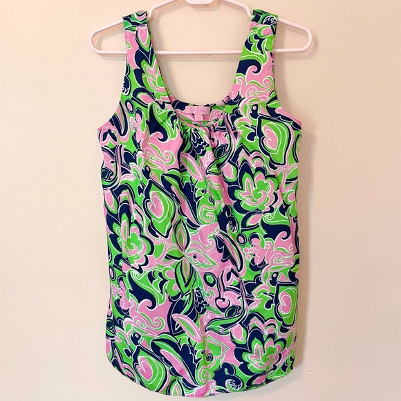 Lilly Pulitzer Pink Tank Top Size 4 - Picture 1 of 3